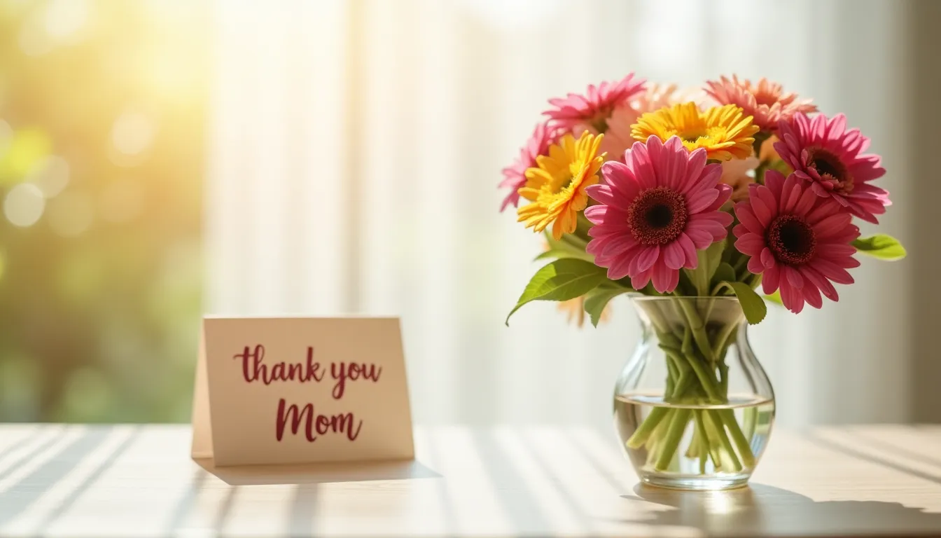 muttertag-steht-vor-der-tuer-mit-einem-blumenstrauss-ganz-einfach-danke-mama-sagen